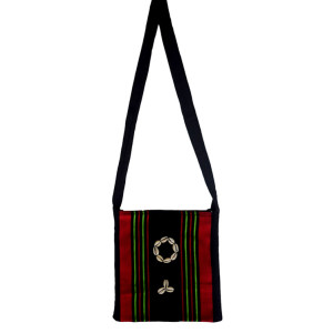 Angami sling bag with cowrie shells - Ethnic Inspiration
